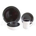 16PCS Stoneware Double Color Glazed Dinner Set (TM7502)